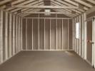 12x20 Front Entry Peak Prefab Storage Shed Interior